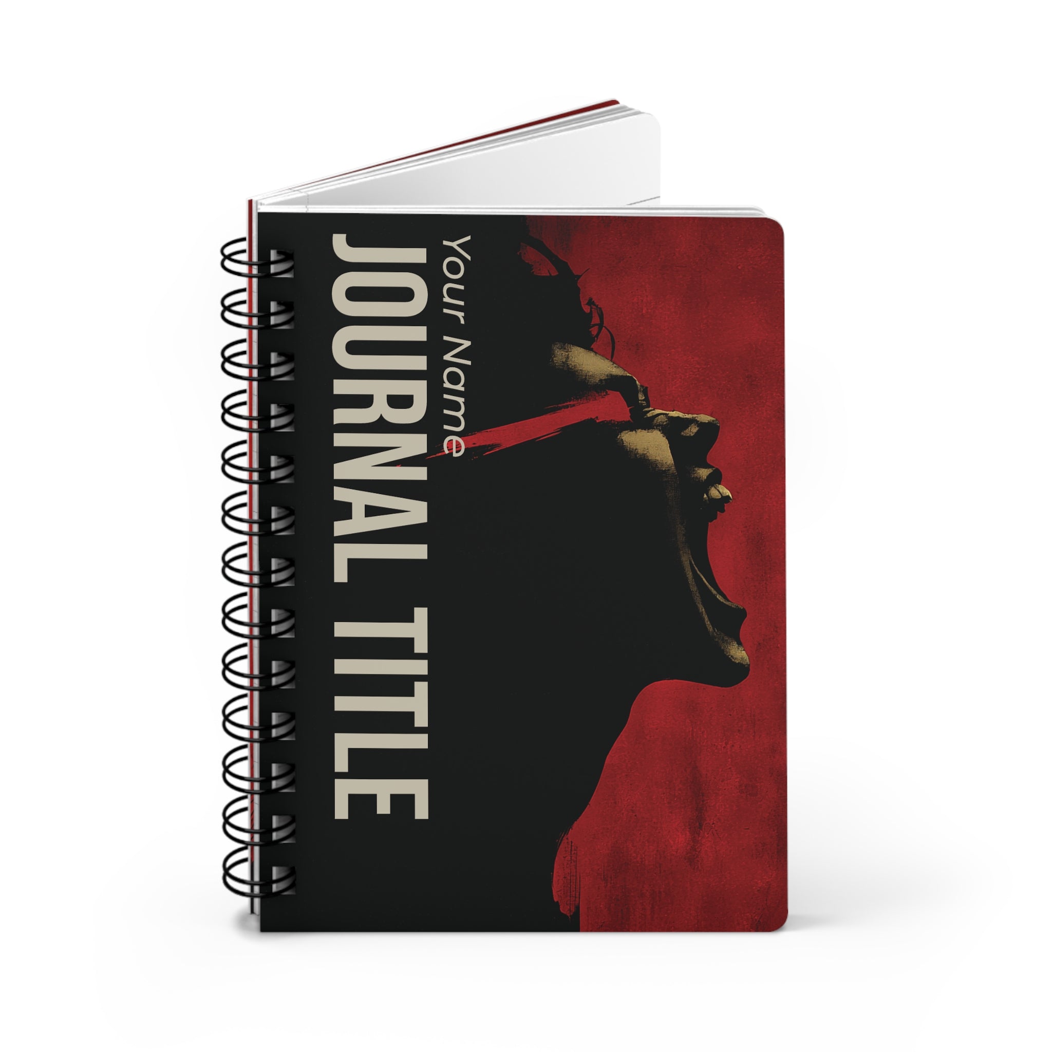 Shadow Silhouette Journal — Custom Name & Title