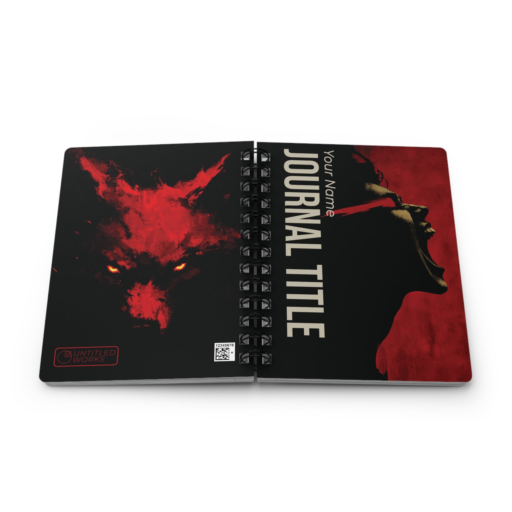 Shadow Silhouette Journal — Custom Name & Title